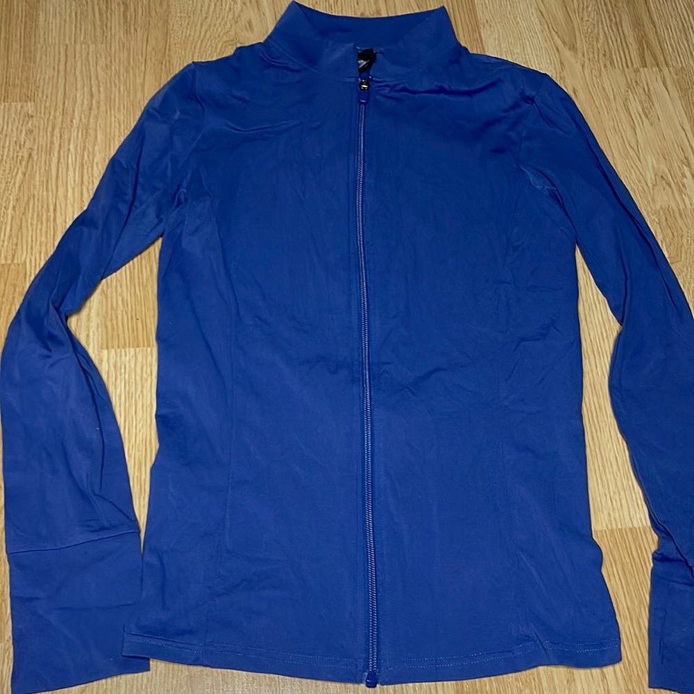 Balance Athletica Elevate Full Zip clarity blue color